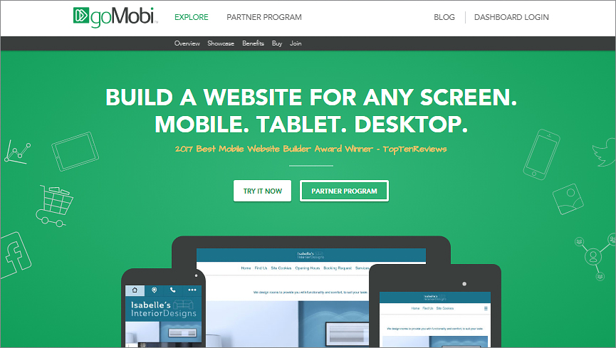 goMobi – create mobile site