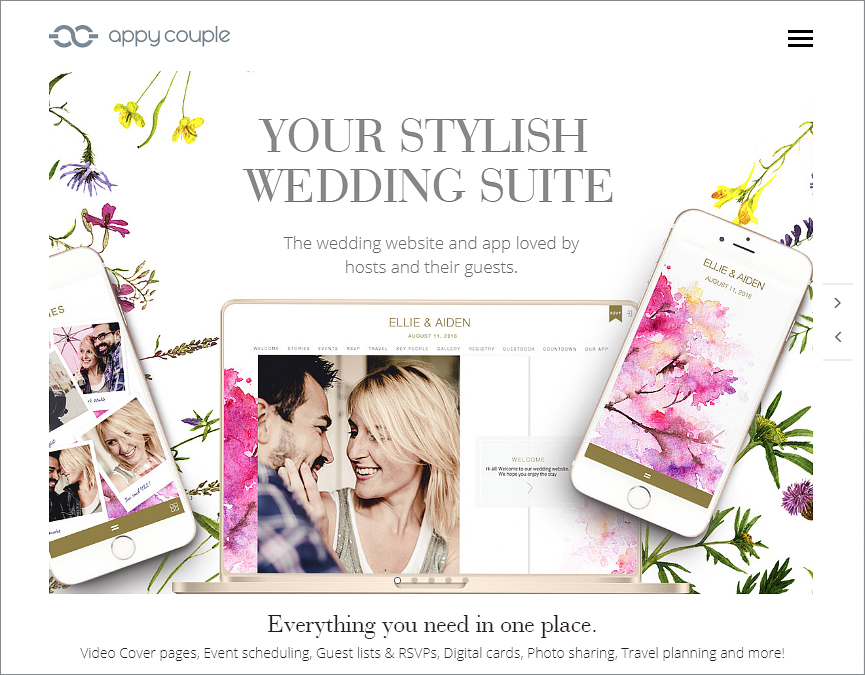 Appy Couple – Special Web Builder for Wedding Sites
